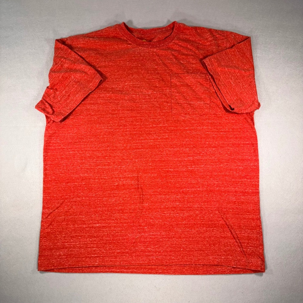 Carhartt Mens XL Red Heather Pocket T-Shirt Original Fit Short Sleeve Tee